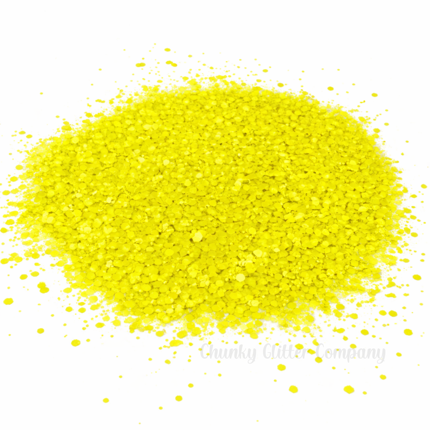 Corbin | Yellow Matte Fluorescent UV Reactive Chunky Glitter Mix