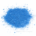 Fluorescent Blue chunky glitter on a white background with branding "Chunky Glitter Company"