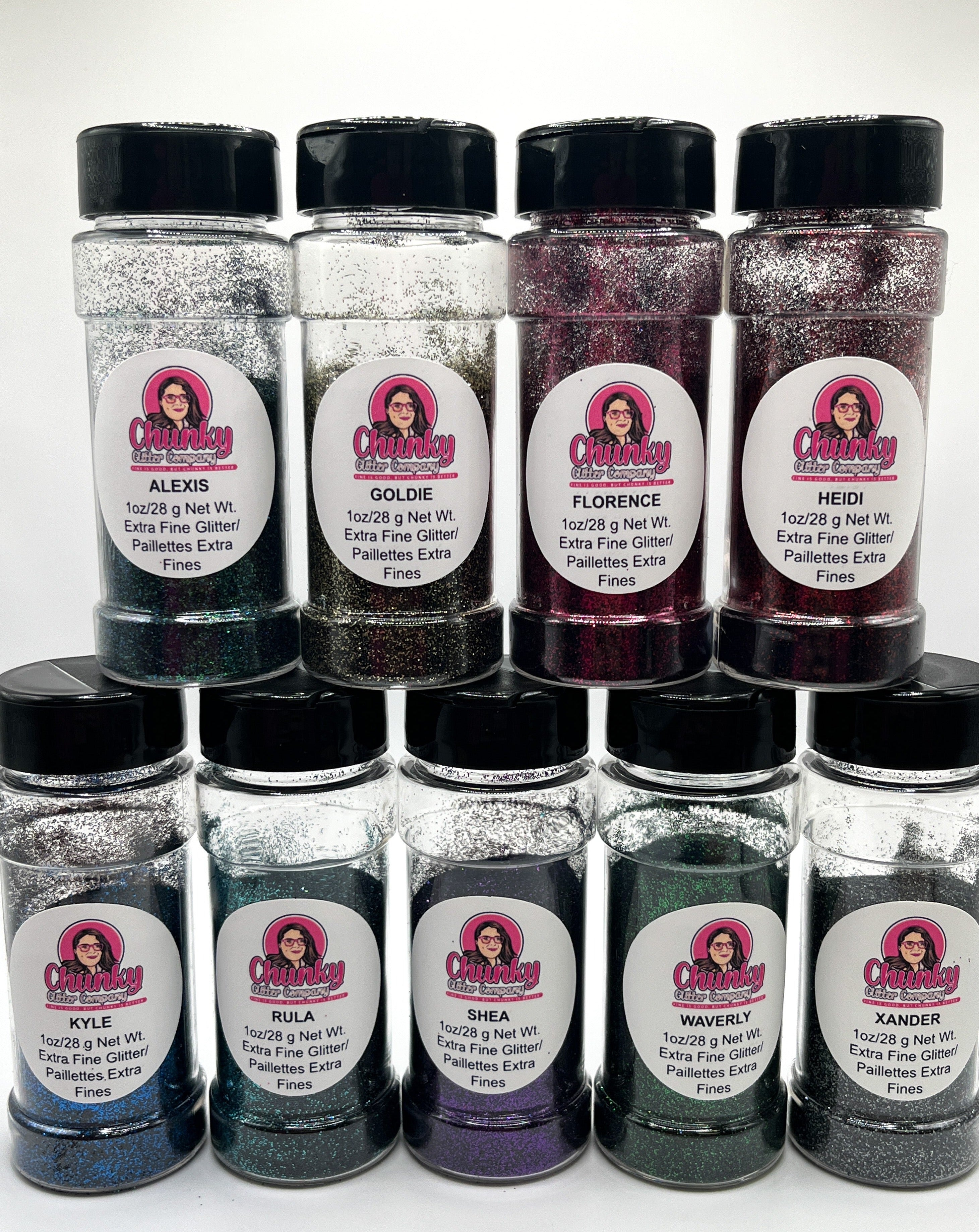 Dark Bundle | 9 Custom Extra Fine Glitter Mixes