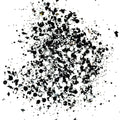A close-up image of black and white chunky glitter mix.